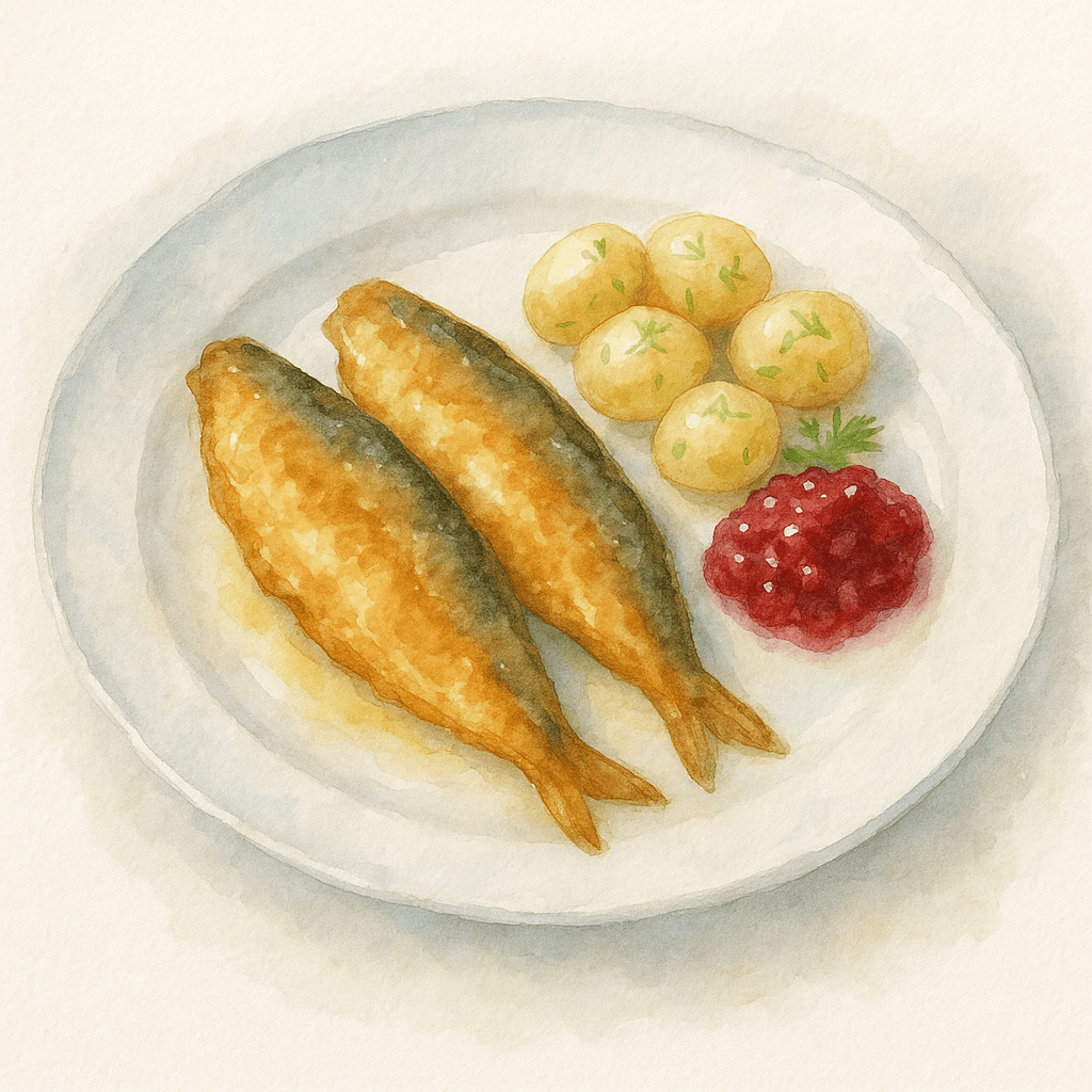 Stekt makrill med färskpotatis