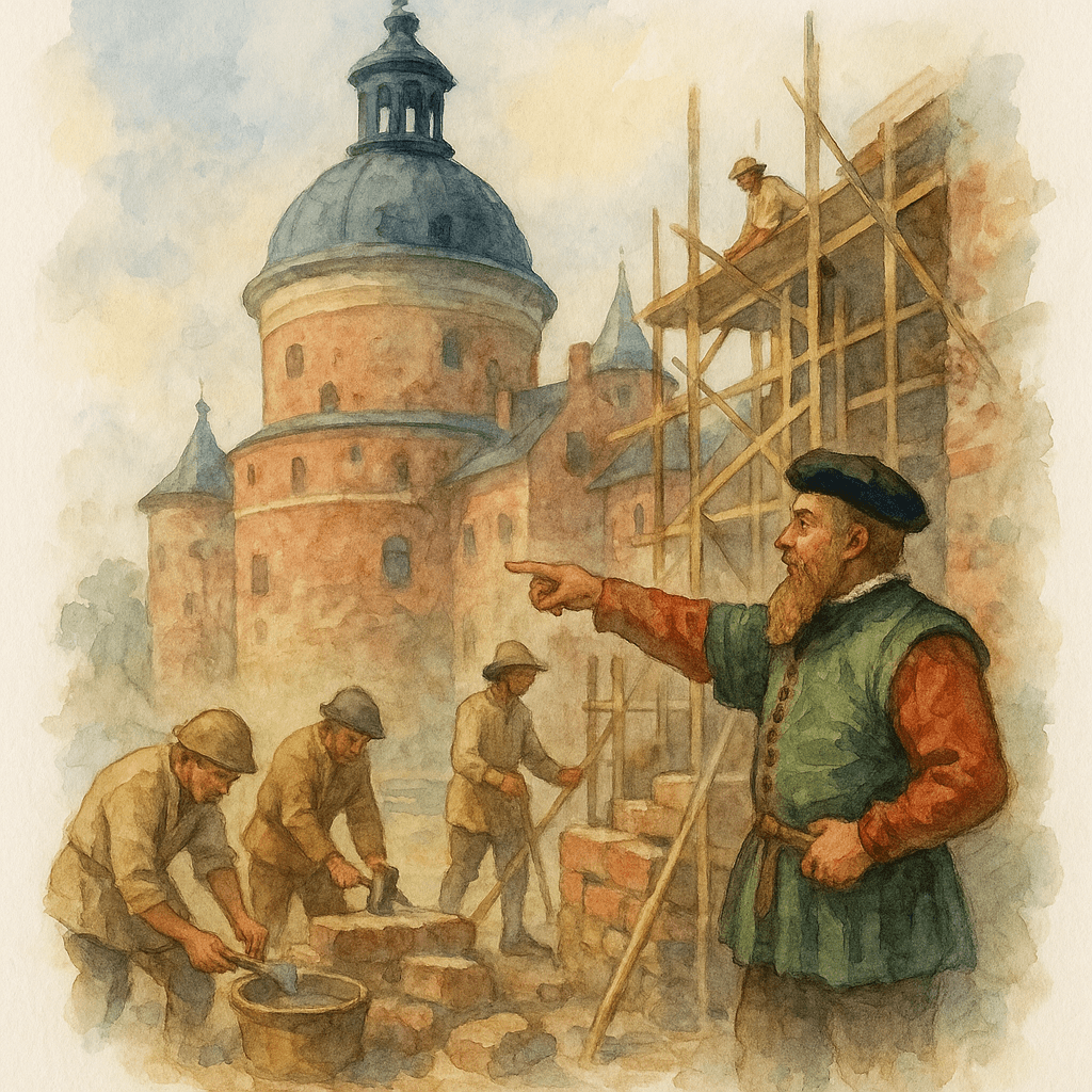 Gripsholms slott byggs